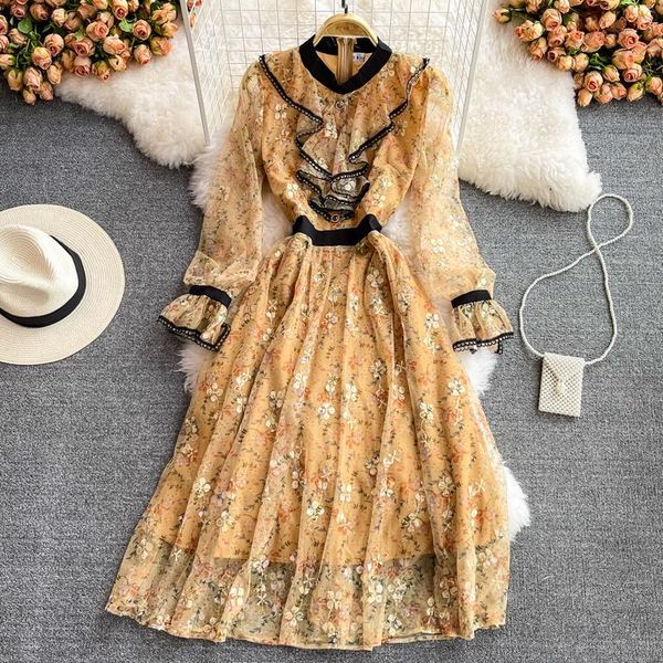 casual dresses autumn spring vintage lotus leaf edge super fairy embroidery dress women long sleeve elegant yellow big swing floral, Black;gray
casual dresses autumn spring vintage lotus leaf edge super fairy embroidery dress women long sleeve elegant yellow big swing floral, Black;gray