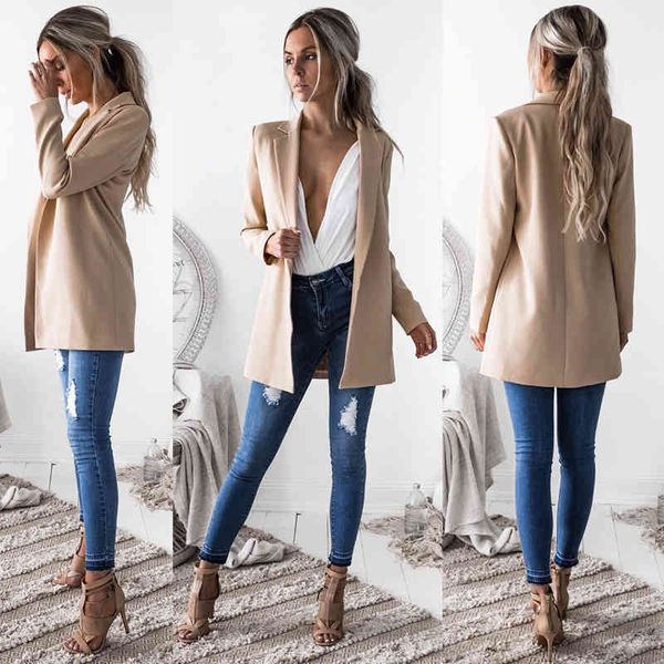 women's suits & blazers spring autumn jackets for women suit european style slim lapel green k0bc, White;black
women's suits & blazers spring autumn jackets for women suit european style slim lapel green k0bc, White;black