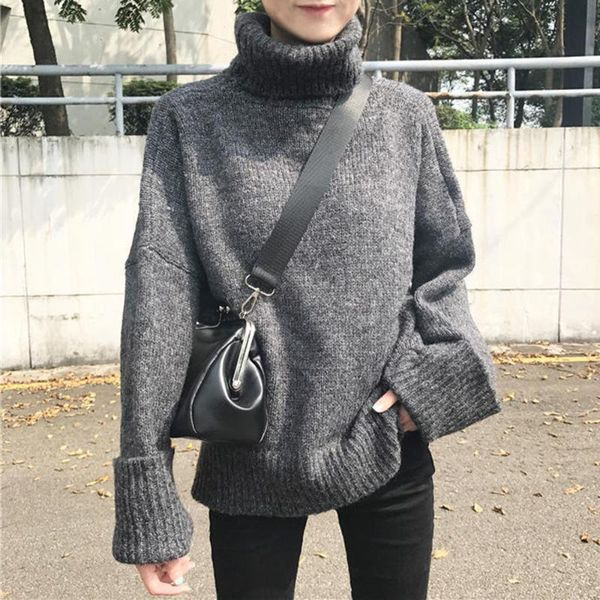 women's sweaters winter women long sleeve thicken knitted sweater fashion casual solid color pullover high collar loose patchwork mid-l, White;black
women's sweaters winter women long sleeve thicken knitted sweater fashion casual solid color pullover high collar loose patchwork mid-l, White;black