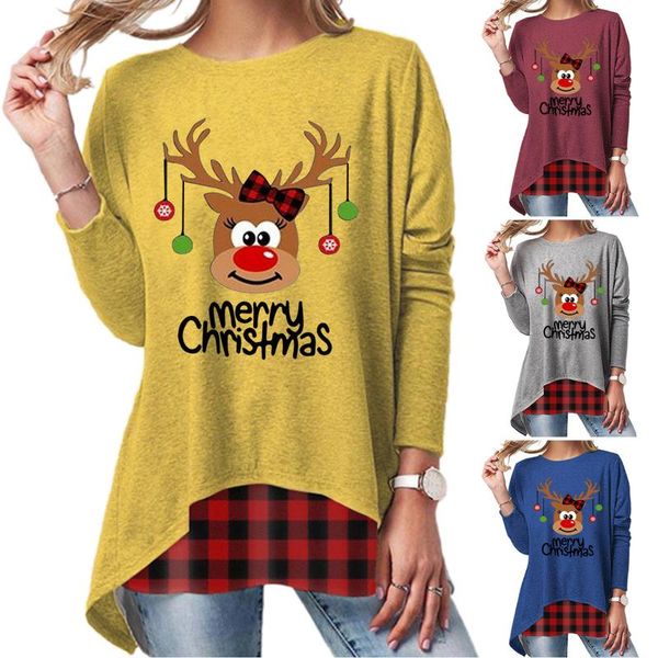 sudaderas de mujer christmas sweatshirts round neck plaid sweatshirt splicing elk long-sleeve casual e 5xl ropa women's hoodies &, Black
sudaderas de mujer christmas sweatshirts round neck plaid sweatshirt splicing elk long-sleeve casual e 5xl ropa women's hoodies &, Black