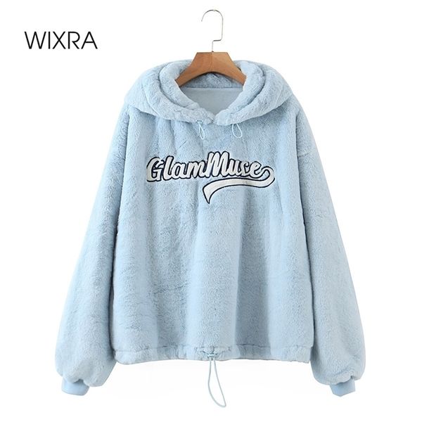 wixra womens embroidery letter pullover oversized ladies rabbit fur hooded streetwear overcoat autumn winter 210419, Black
wixra womens embroidery letter pullover oversized ladies rabbit fur hooded streetwear overcoat autumn winter 210419, Black