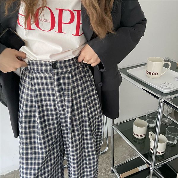 capris elegant female thin casual chess wide 2021 loose-fitting geometry more straight-line size chic high-waisted pants, Black;white
capris elegant female thin casual chess wide 2021 loose-fitting geometry more straight-line size chic high-waisted pants, Black;white