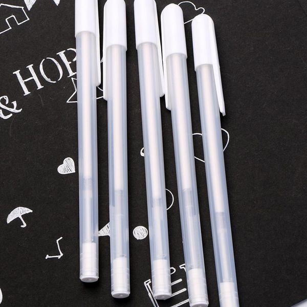 white ink 0.8mm gel pen gift for kids stationery office learning student school supplies highlighters, Black;red
white ink 0.8mm gel pen gift for kids stationery office learning student school supplies highlighters, Black;red