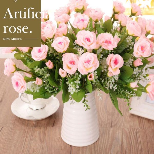 decorative flowers & wreaths 7 heads artificial rose simulation bouquet wedding valentine's day decoration holding fake flower home dec
decorative flowers & wreaths 7 heads artificial rose simulation bouquet wedding valentine's day decoration holding fake flower home dec