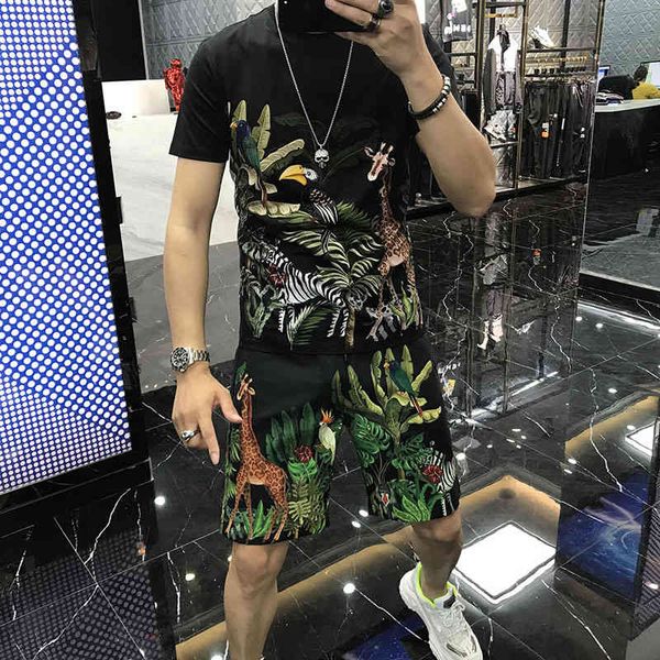 men's tracksuits thin male summer designer around the neck short sleeve (shirt + pants) casual thin 0ejl, Gray
men's tracksuits thin male summer designer around the neck short sleeve (shirt + pants) casual thin 0ejl, Gray