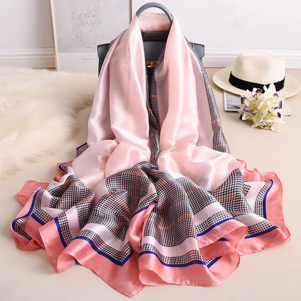 scarves soft 100% natural silk scarf women plain plaid pashmina shawl femme bandana bufanda foulard 2021, Blue;gray
scarves soft 100% natural silk scarf women plain plaid pashmina shawl femme bandana bufanda foulard 2021, Blue;gray