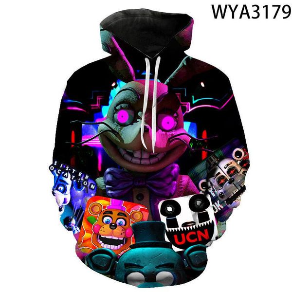 men's hoodies & sweatshirts 2021 3d printed fnaf boy girl kids pullover hooded casual men women children streetwear fashion, Black
men's hoodies & sweatshirts 2021 3d printed fnaf boy girl kids pullover hooded casual men women children streetwear fashion, Black