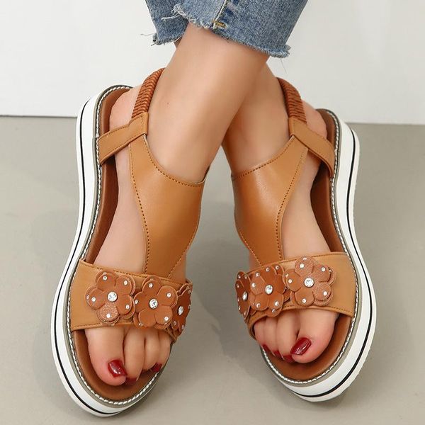 sandals 2021 women floral serpentine elastic band female summer fashion platform flat ladies casual comfort shoes plus size, Black
sandals 2021 women floral serpentine elastic band female summer fashion platform flat ladies casual comfort shoes plus size, Black