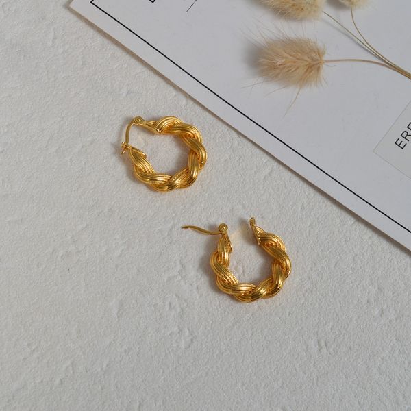 design jewelry style personality twist circle earrings temperament brass gilded earrings female, Golden
design jewelry style personality twist circle earrings temperament brass gilded earrings female, Golden