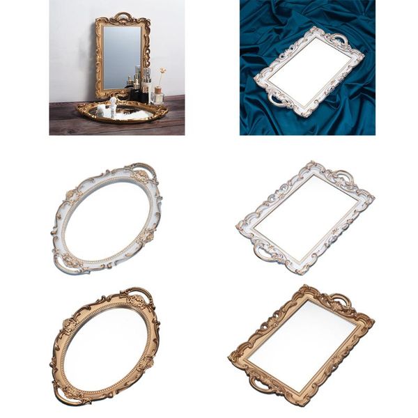nordic retro mirror plate decorative tray for wedding perfume home decor bracelet table kitchen storage & organization
nordic retro mirror plate decorative tray for wedding perfume home decor bracelet table kitchen storage & organization