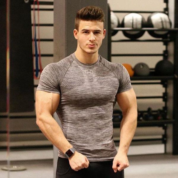 summer men's running sports training t-shirt high elasticity breathable quick-drying short-sleeved round neck tights jerseys, Black;blue
summer men's running sports training t-shirt high elasticity breathable quick-drying short-sleeved round neck tights jerseys, Black;blue