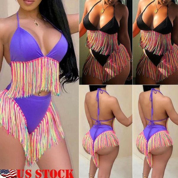 women's swimwear women high waist push-up padded bikini suit tassel solid color set swimsuit bathing 2pcs, White;black
women's swimwear women high waist push-up padded bikini suit tassel solid color set swimsuit bathing 2pcs, White;black