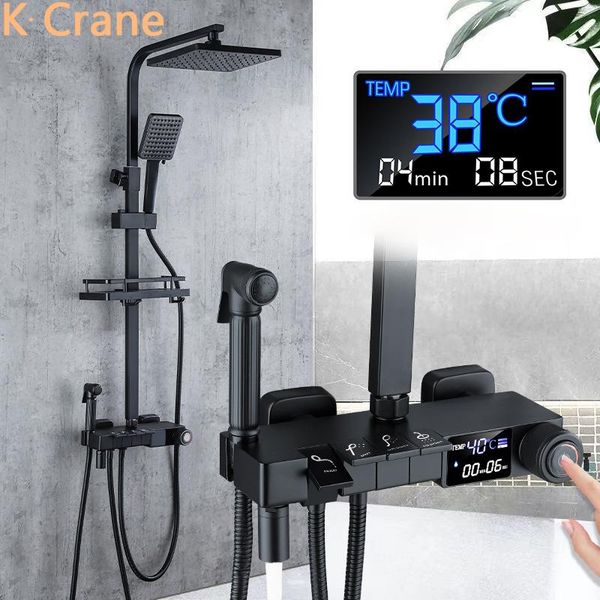 bathroom shower sets black digital bath set cold mixer system wall mount piano button rainshower faucet spa rainfall grifo
bathroom shower sets black digital bath set cold mixer system wall mount piano button rainshower faucet spa rainfall grifo