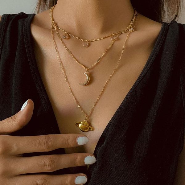 chains fashion summer metal moon clavicle chain necklace women universe planet pendant for office ladies jewelry xr-62, Silver
chains fashion summer metal moon clavicle chain necklace women universe planet pendant for office ladies jewelry xr-62, Silver