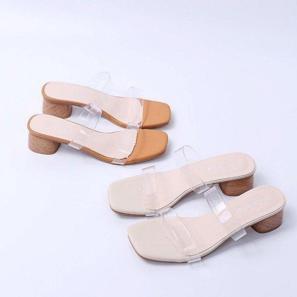 sandals women's women shoes transparent pvc open toe heels slippers ladies flip flops dress party high woman, Black
sandals women's women shoes transparent pvc open toe heels slippers ladies flip flops dress party high woman, Black