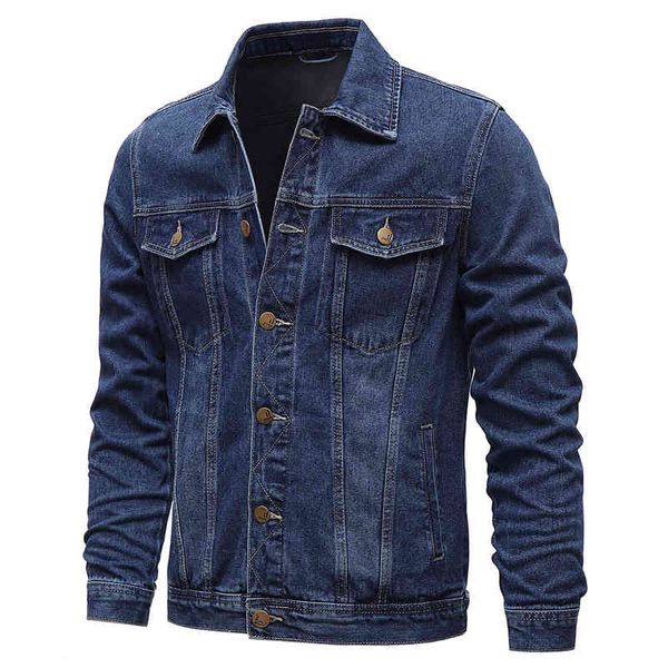 Spring Autumn Denim Casual Solid Color Lapel Single Breasted Jeans et Men Slim Fit Cotton Outwear ets 5xl-M, Black
Spring Autumn Denim Casual Solid Color Lapel Single Breasted Jeans et Men Slim Fit Cotton Outwear ets 5xl-M, Black