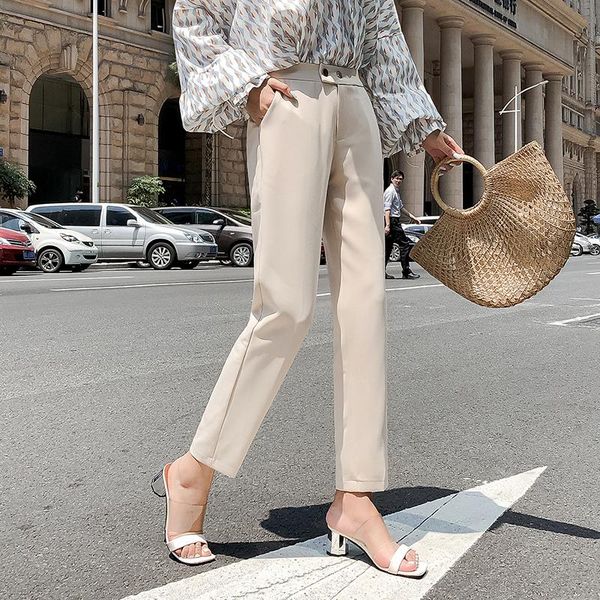 women's pants & capris harem women 2021 autumn high waist trousers s~3xl black white solid female ankle-length office formal
women's pants & capris harem women 2021 autumn high waist trousers s~3xl black white solid female ankle-length office formal