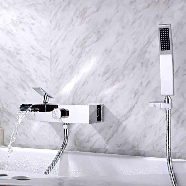 wall mounted bathroom faucet bath tub mixer tap with hand shower head and cold spout brass torneira sets
wall mounted bathroom faucet bath tub mixer tap with hand shower head and cold spout brass torneira sets