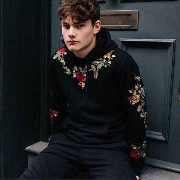 men's hoodies & sweatshirts flower embroidery fall for men hooded pullover 2xl qaulity tracksuits boy fashion casual, Black
men's hoodies & sweatshirts flower embroidery fall for men hooded pullover 2xl qaulity tracksuits boy fashion casual, Black