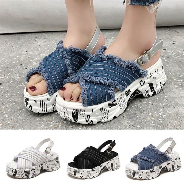 sandals women denim wedges muffins thick bottom platform slipper gladiator shoes multi size 35- 39 drop #0329 dress, Black
sandals women denim wedges muffins thick bottom platform slipper gladiator shoes multi size 35- 39 drop #0329 dress, Black