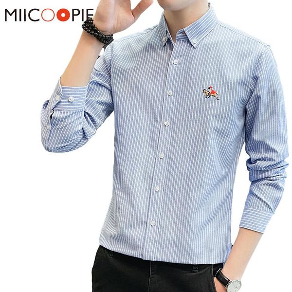 5xl oxford camisas para hombre autumn long sleeve button collar slim fit embroidery business striped shirt men men's casual s, White;black
5xl oxford camisas para hombre autumn long sleeve button collar slim fit embroidery business striped shirt men men's casual s, White;black