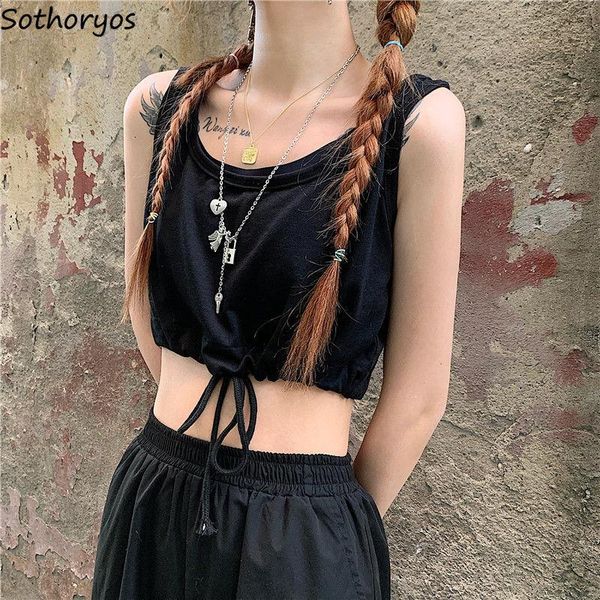 tank camis women harajuku leisure street-wear drawstring crop solid slim cool girl korean-style fashionable simple stylish women's tan, White
tank camis women harajuku leisure street-wear drawstring crop solid slim cool girl korean-style fashionable simple stylish women's tan, White