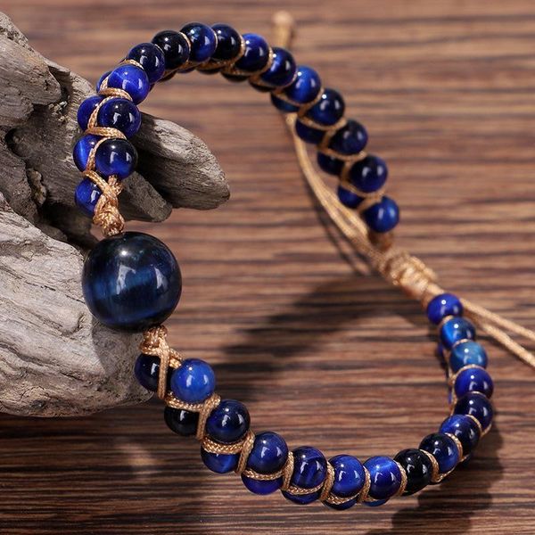 beaded, strands charming blue tiger eye natural stone bracelets bohemian amethyst braided bracelet male female jewelry gift, Black
beaded, strands charming blue tiger eye natural stone bracelets bohemian amethyst braided bracelet male female jewelry gift, Black