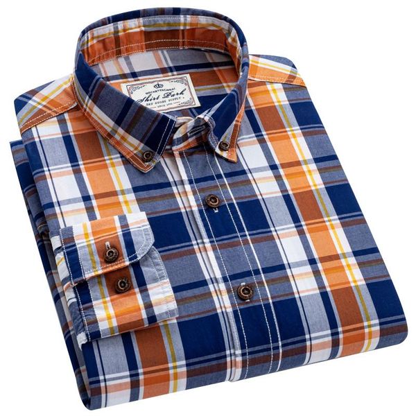 men's casual shirts aoliwen 100% long staple cotton sleeve men autumn multi color slim standard fit plaid buttons, White;black 
men's casual shirts aoliwen 100% long staple cotton sleeve men autumn multi color slim standard fit plaid buttons, White;black