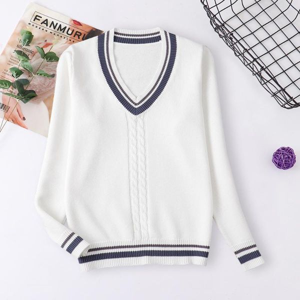 men's sweaters 100% cotton long sleeve pullover sweater with matching college british style school uniform for young men and women., White;black
men's sweaters 100% cotton long sleeve pullover sweater with matching college british style school uniform for young men and women., White;black