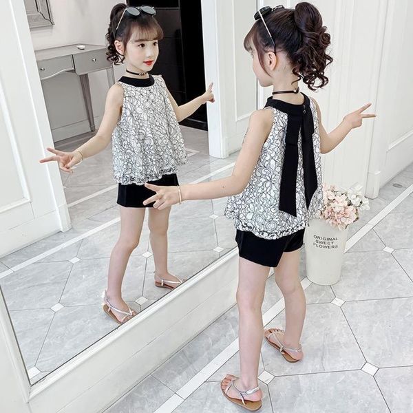 summer selling girls sets vest two-piece sleeveless children casual fashion sandy deach clothes suit clothing, White
summer selling girls sets vest two-piece sleeveless children casual fashion sandy deach clothes suit clothing, White