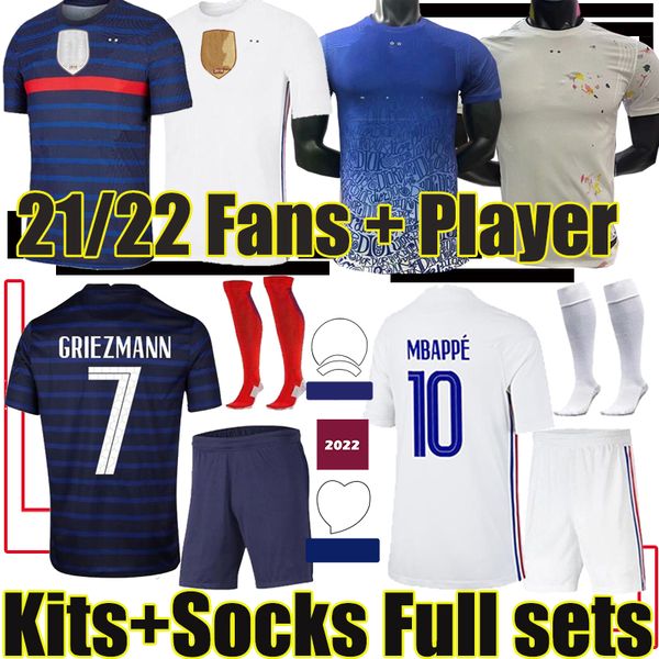 kits sock full sets benzema 2021 france soccer jerseys mbappe griezmann pogba giroud kante maillot de euro thauvin varane football shirt fan, Black
kits sock full sets benzema 2021 france soccer jerseys mbappe griezmann pogba giroud kante maillot de euro thauvin varane football shirt fan, Black