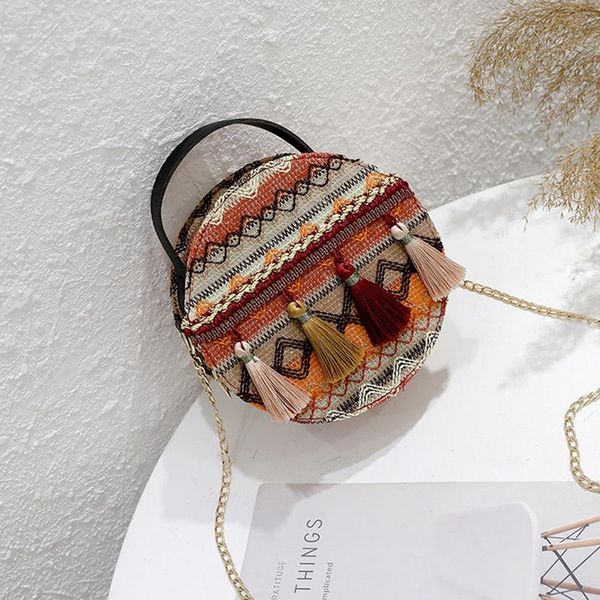 duffel bags 2021 trendy one-shoulder diagonal bag national wind small round tassel handbag
duffel bags 2021 trendy one-shoulder diagonal bag national wind small round tassel handbag