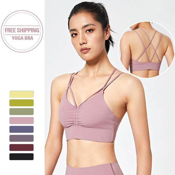 fitness sports bra for women push up solid cross back yoga running gym training workout femme padded underwear crop female clothing, White;black
fitness sports bra for women push up solid cross back yoga running gym training workout femme padded underwear crop female clothing, White;black