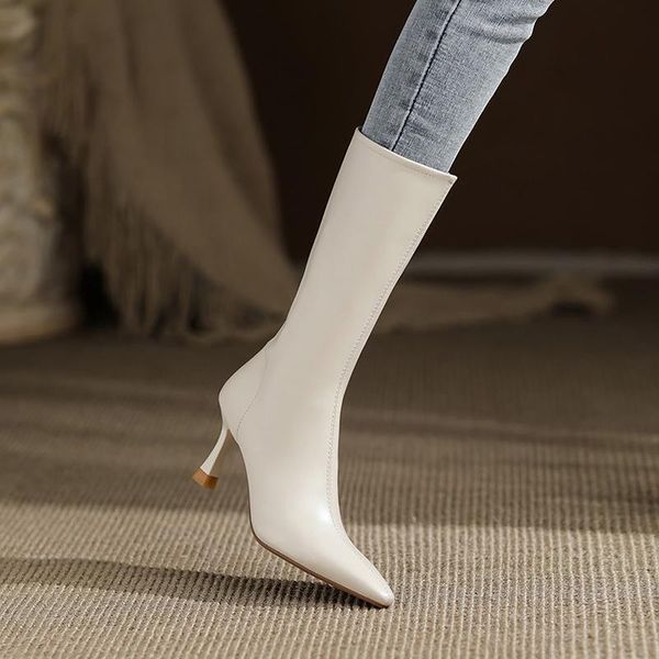 boots women's leather autumn shoes boots-women zipper thigh high heels stiletto 2021 ladies white pointy, Black
boots women's leather autumn shoes boots-women zipper thigh high heels stiletto 2021 ladies white pointy, Black