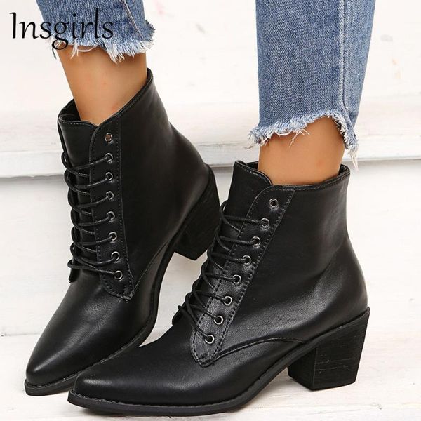 boots fashion black leather shoes women 2021 autumn winter chunky heel pointed toe ladies dress office party pumps 43 big ankle
boots fashion black leather shoes women 2021 autumn winter chunky heel pointed toe ladies dress office party pumps 43 big ankle
