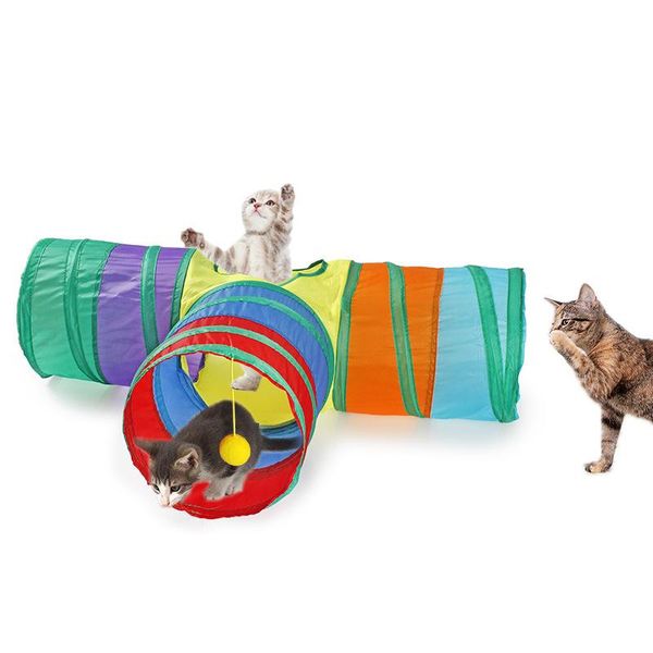 cat toys pet supplies rainbow three-way tunnel interactive toy drill barrel foldable channel
cat toys pet supplies rainbow three-way tunnel interactive toy drill barrel foldable channel