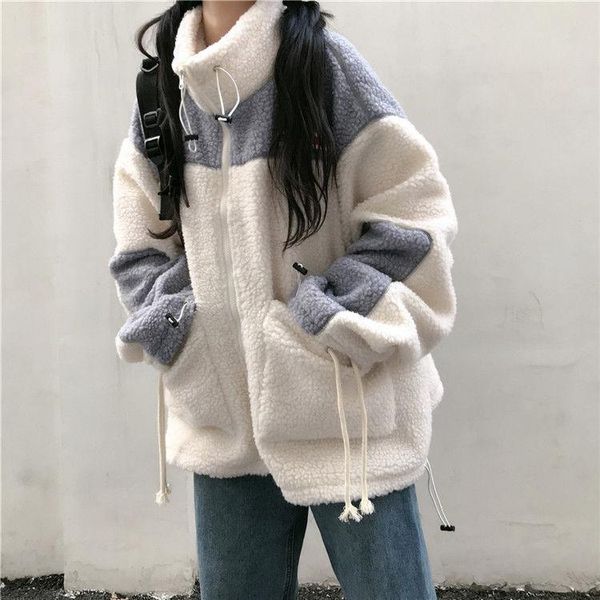 lamb plush coat women's fashion winter ins korean student loose and thickened cotton padded jacket versatile sweater jackets, Black;brown
lamb plush coat women's fashion winter ins korean student loose and thickened cotton padded jacket versatile sweater jackets, Black;brown