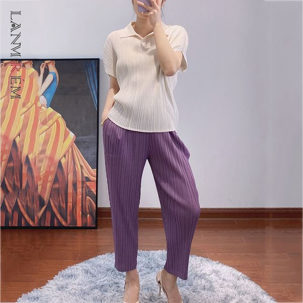 women black pleated big size t-shirt turn-down collar short sleeve female fashion tide summer 2e1792 arrivals 210507, White
women black pleated big size t-shirt turn-down collar short sleeve female fashion tide summer 2e1792 arrivals 210507, White