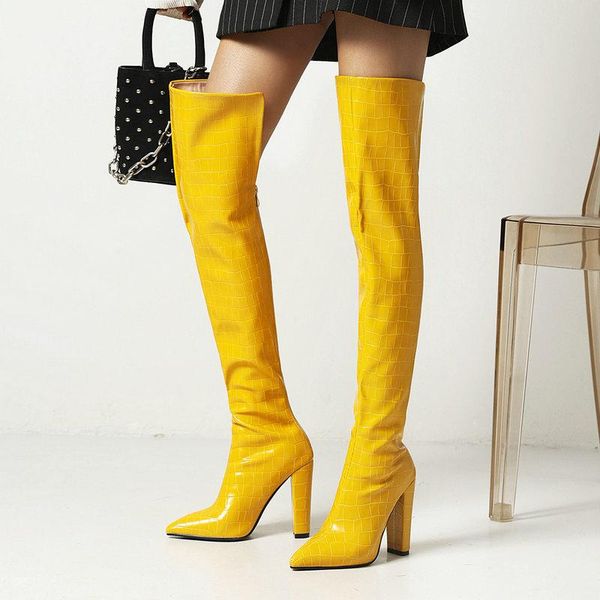 boots lady over-the-knee autumn winter fashion zipper loose knight female square heel long stone pattern women shoes, Black
boots lady over-the-knee autumn winter fashion zipper loose knight female square heel long stone pattern women shoes, Black