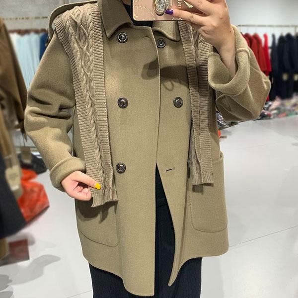 women's wool & blends 2021 women coat autumn and winter woolen scarf two-piece suit a shawl cashmere, Black
women's wool & blends 2021 women coat autumn and winter woolen scarf two-piece suit a shawl cashmere, Black
