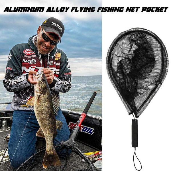 black aluminum alloy nets fishing tackle net portable fish line dip cage folding fishnet durable accessories
black aluminum alloy nets fishing tackle net portable fish line dip cage folding fishnet durable accessories