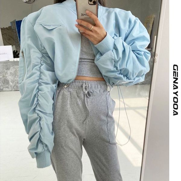 genayooa streetwear spring autumn chic jaket women clothes korean style coat ladies pleated lace up long sleeve jackets 210417, Black;brown
genayooa streetwear spring autumn chic jaket women clothes korean style coat ladies pleated lace up long sleeve jackets 210417, Black;brown