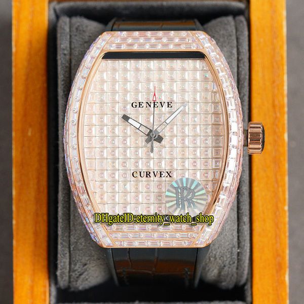 eternity iced out watches rrf v2 upgrade version men's collection v45 sc dt automatic mechanical mens watch rose gold big square diamon, Slivery;brown
eternity iced out watches rrf v2 upgrade version men's collection v45 sc dt automatic mechanical mens watch rose gold big square diamon, Slivery;brown