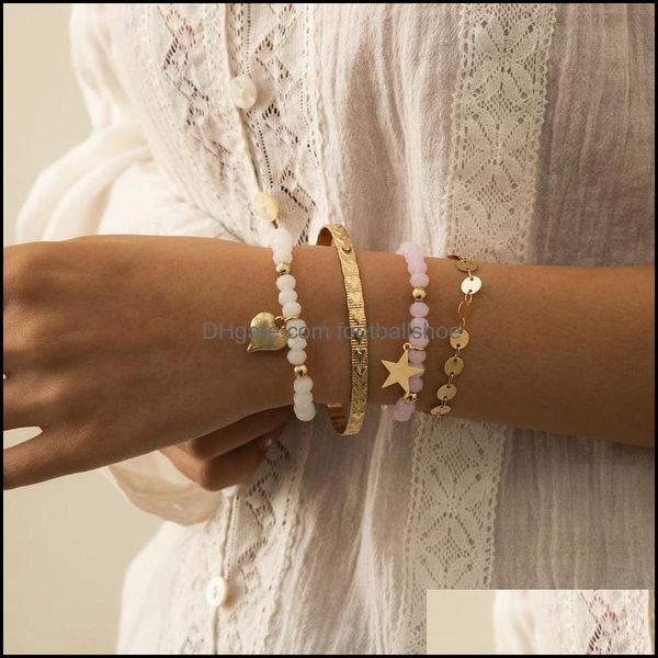 bracelets simple geometric beaded bracelet for women girls punk mti- heart flower star charm bangles summer jewelry link, chain drop deliver, Black
bracelets simple geometric beaded bracelet for women girls punk mti- heart flower star charm bangles summer jewelry link, chain drop deliver, Black