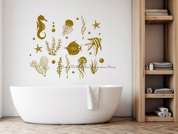 wall stickers marine life shell seahorse jellyfish can diy y paste mediterranean style bathroom decoration decals 12
wall stickers marine life shell seahorse jellyfish can diy y paste mediterranean style bathroom decoration decals 12