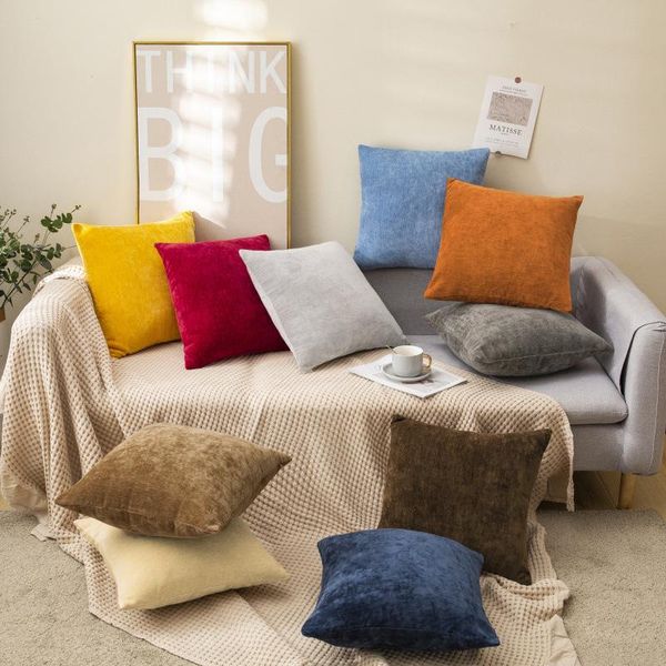 cushion/decorative pillow household solid color chenille pillowcase 45*45cm nordic sofa cushion with core office home fabric model room bed
cushion/decorative pillow household solid color chenille pillowcase 45*45cm nordic sofa cushion with core office home fabric model room bed