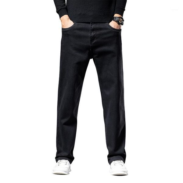 men's jeans 6-color regular thick loose straight stretch denim trousers male brand business casual plus size pants, Blue
men's jeans 6-color regular thick loose straight stretch denim trousers male brand business casual plus size pants, Blue