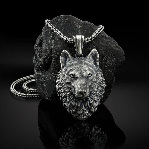 men's hip hop wolf head pendant punk animal ins necklace and women's jewelry, Silver
men's hip hop wolf head pendant punk animal ins necklace and women's jewelry, Silver