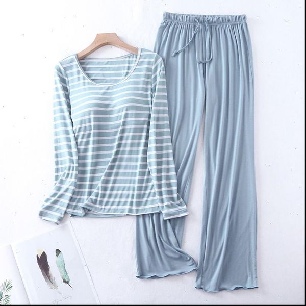 casual loose pajamas long sleeve women sleepwear autumn winter pijamas bra pad stripe ladies set pyjama femme, Black;red
casual loose pajamas long sleeve women sleepwear autumn winter pijamas bra pad stripe ladies set pyjama femme, Black;red