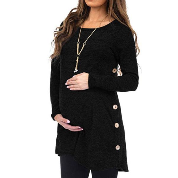 maternity & tees casual women solid long sleeve fashion pregnanty button blouse black autumn winter clothes, White
maternity & tees casual women solid long sleeve fashion pregnanty button blouse black autumn winter clothes, White